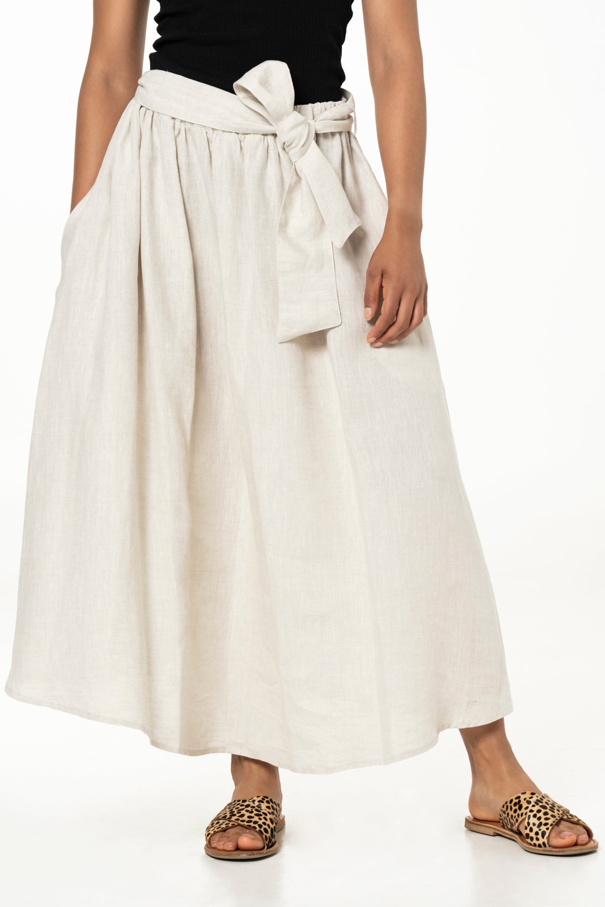 MAYA SKIRT - LINEN - NATURAL