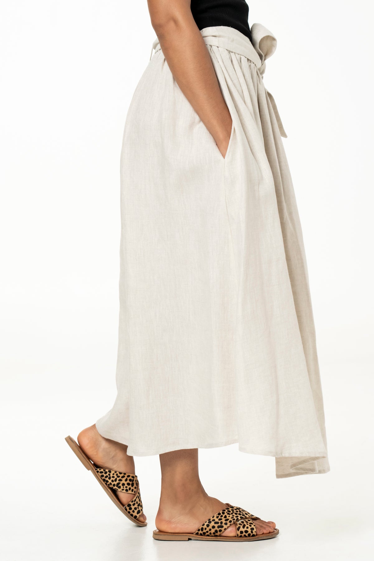 MAYA SKIRT - LINEN - NATURAL