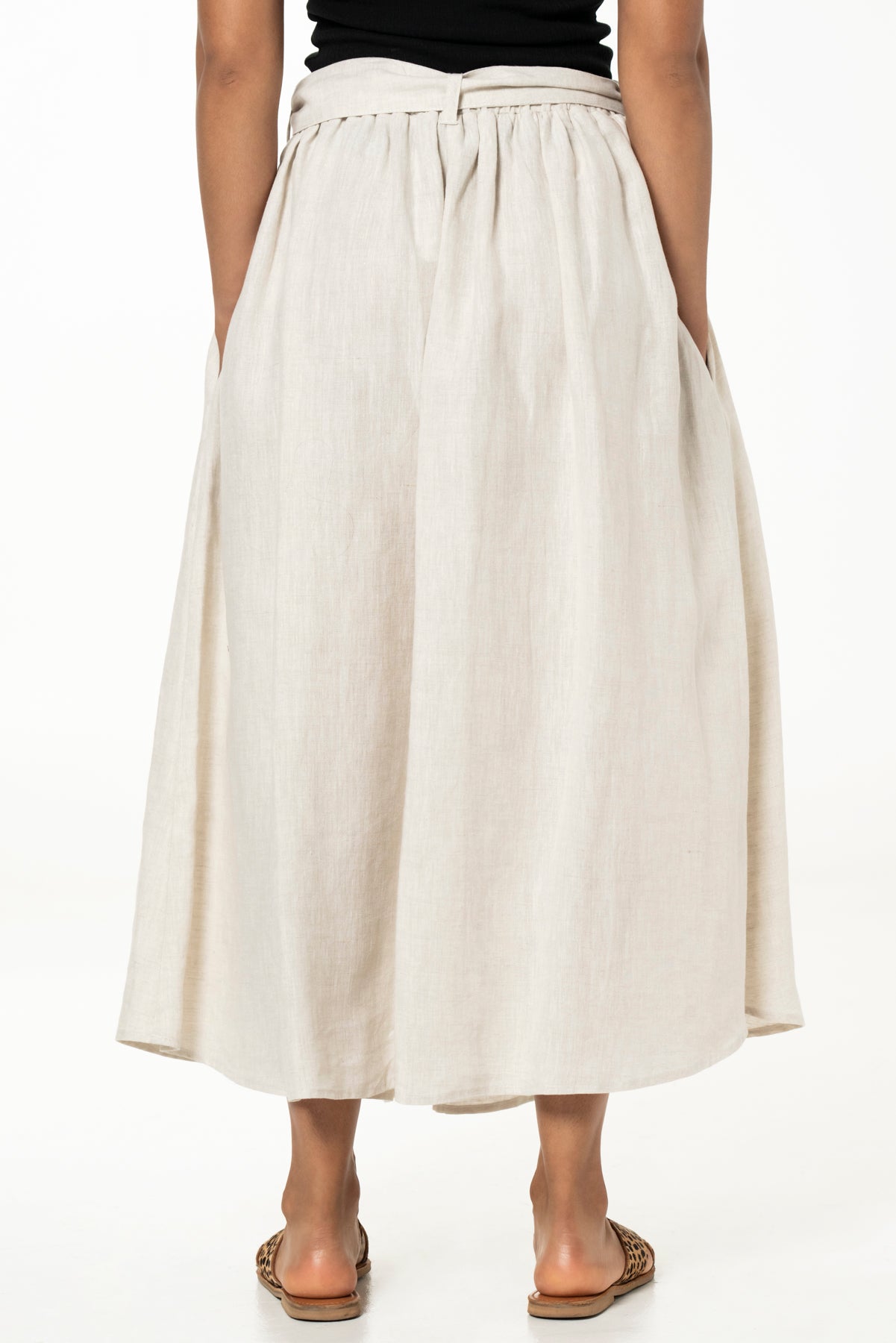MAYA SKIRT - LINEN - NATURAL