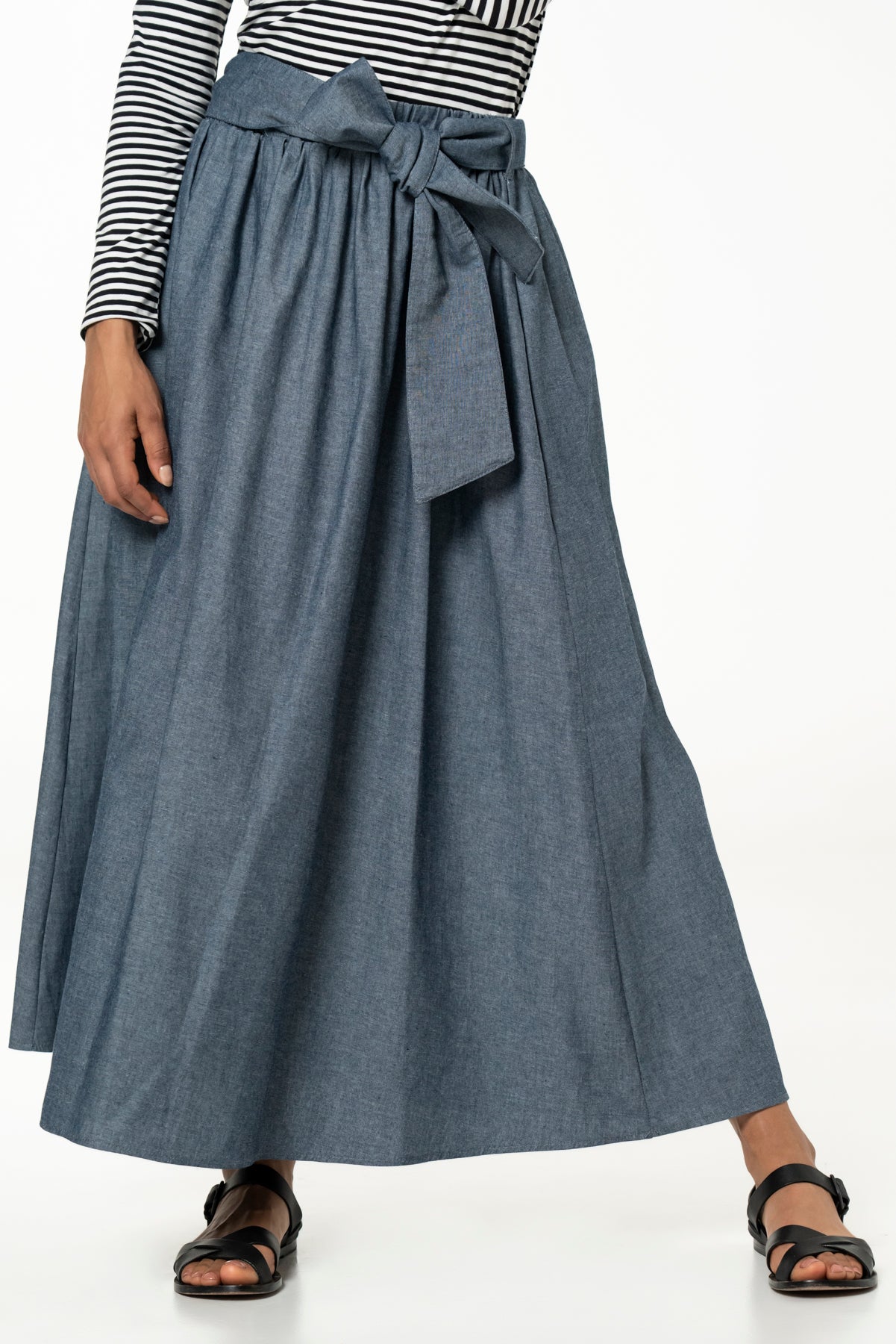 MAYA SKIRT - COTTON CHAMBRAY