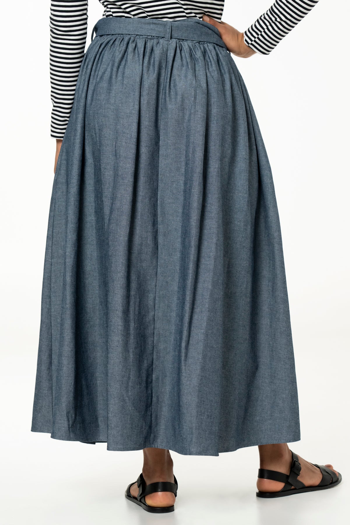 MAYA SKIRT - COTTON CHAMBRAY