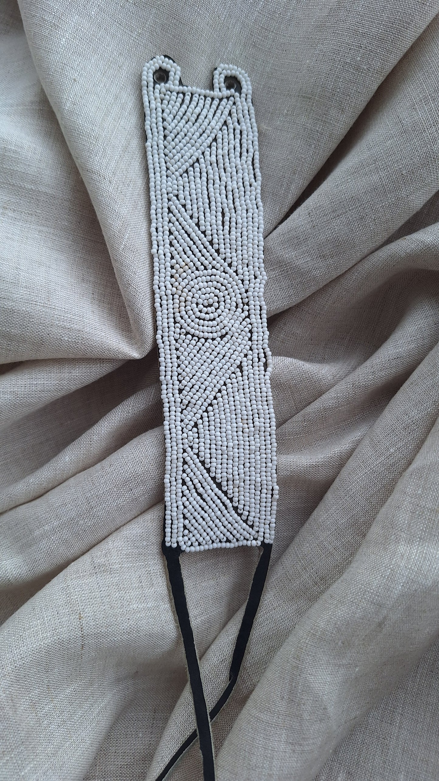 LEATHER BEADED CUFFS