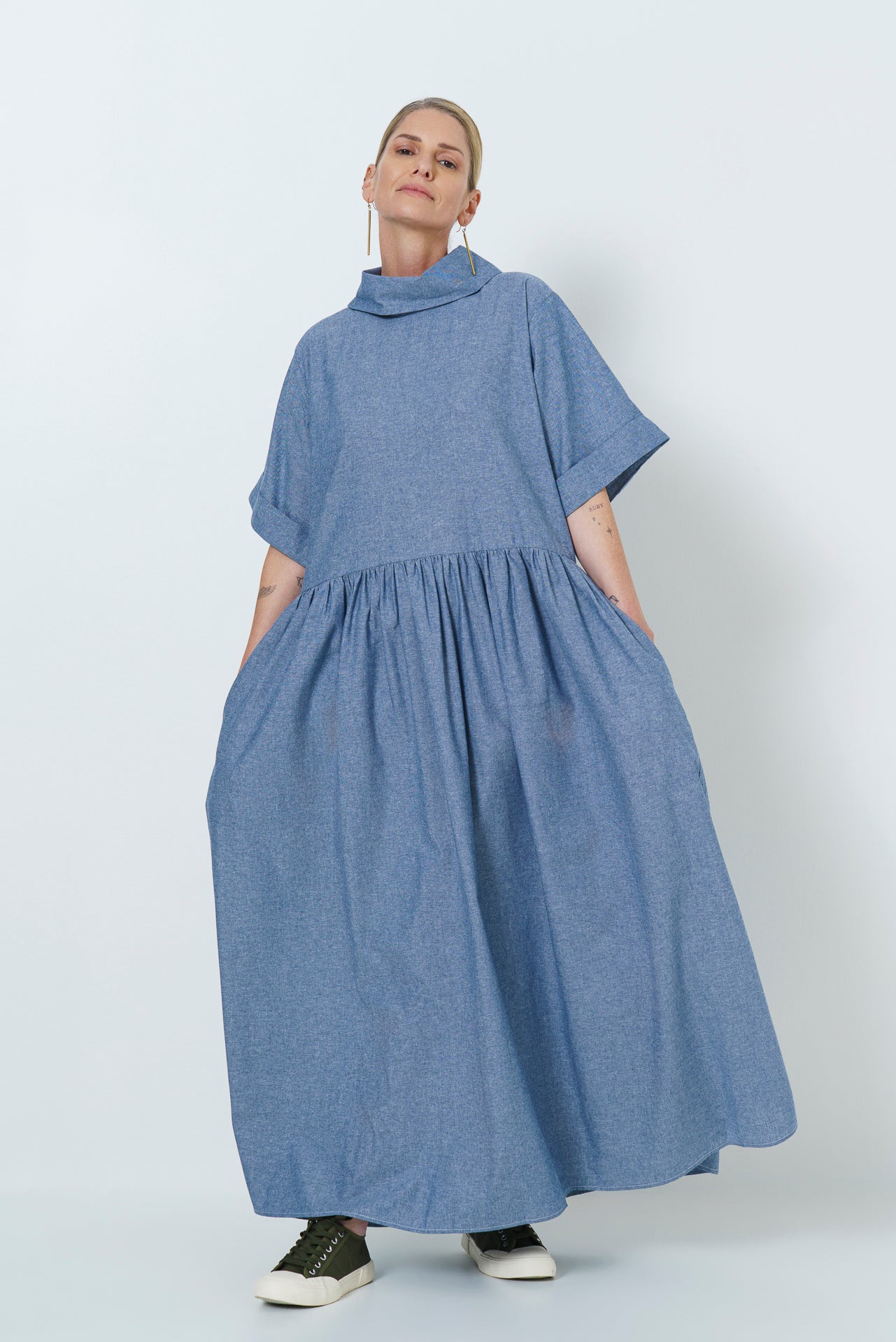 Maud Dress - Cotton Chambray
