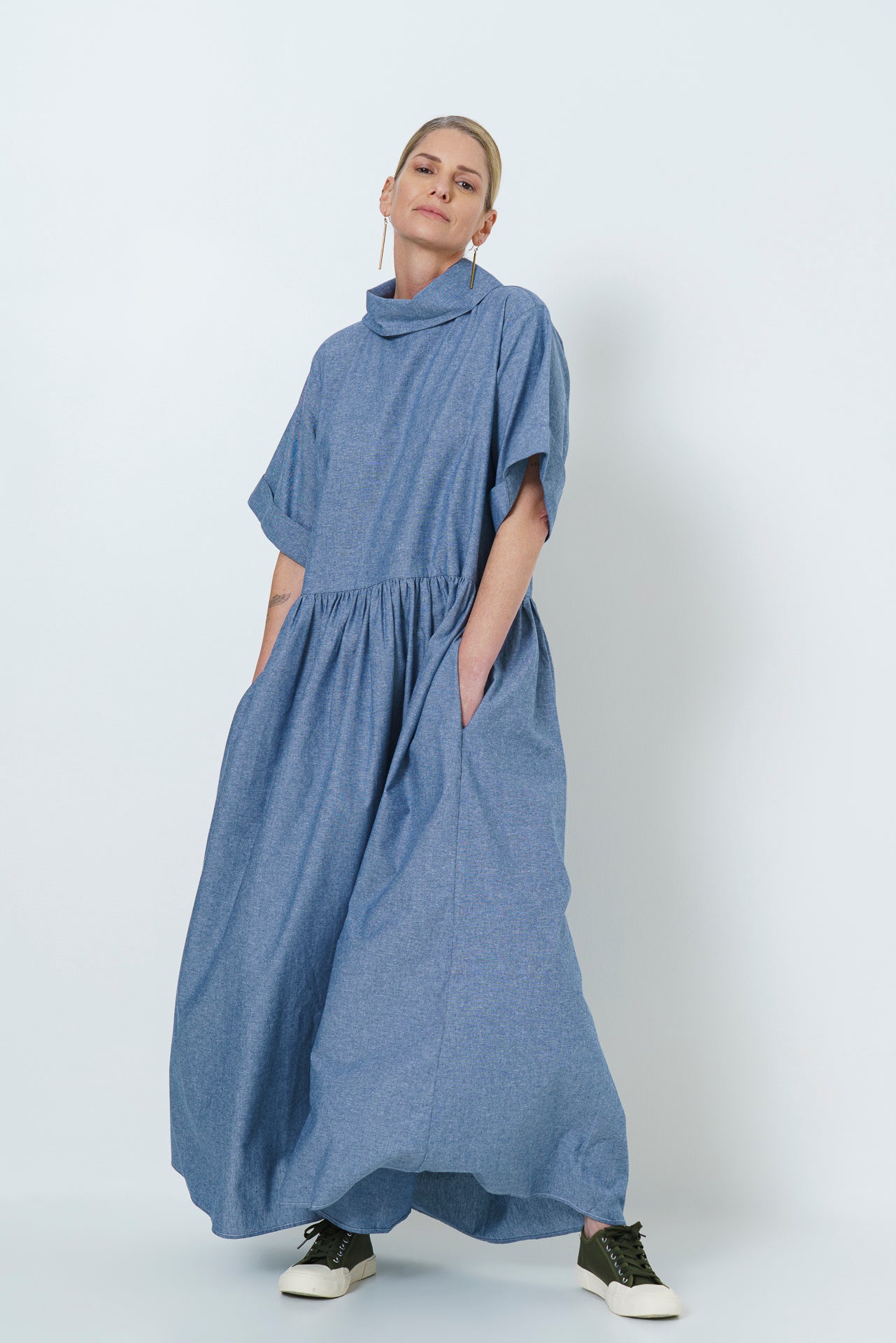 Maud Dress - Cotton Chambray