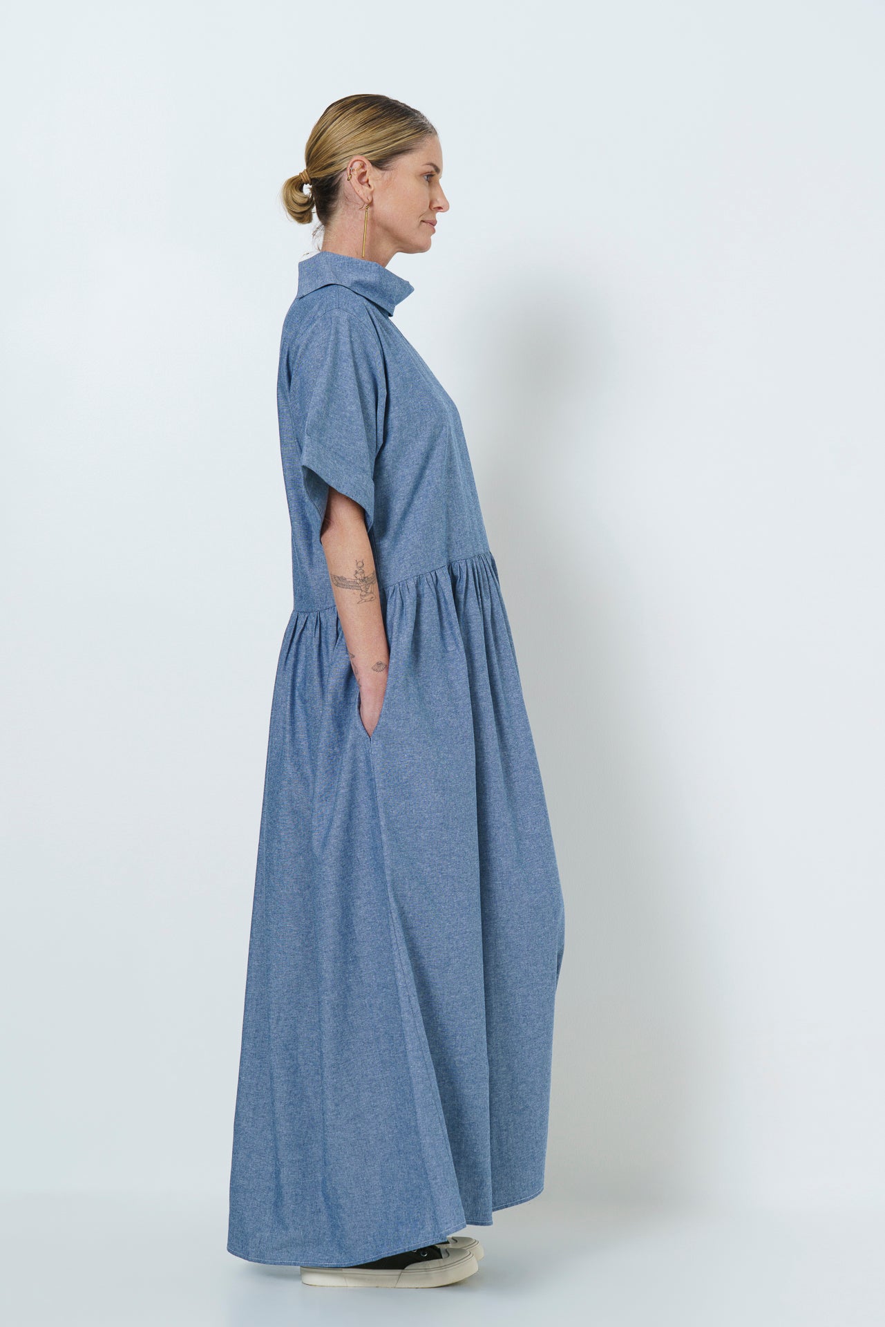 Maud Dress - Cotton Chambray