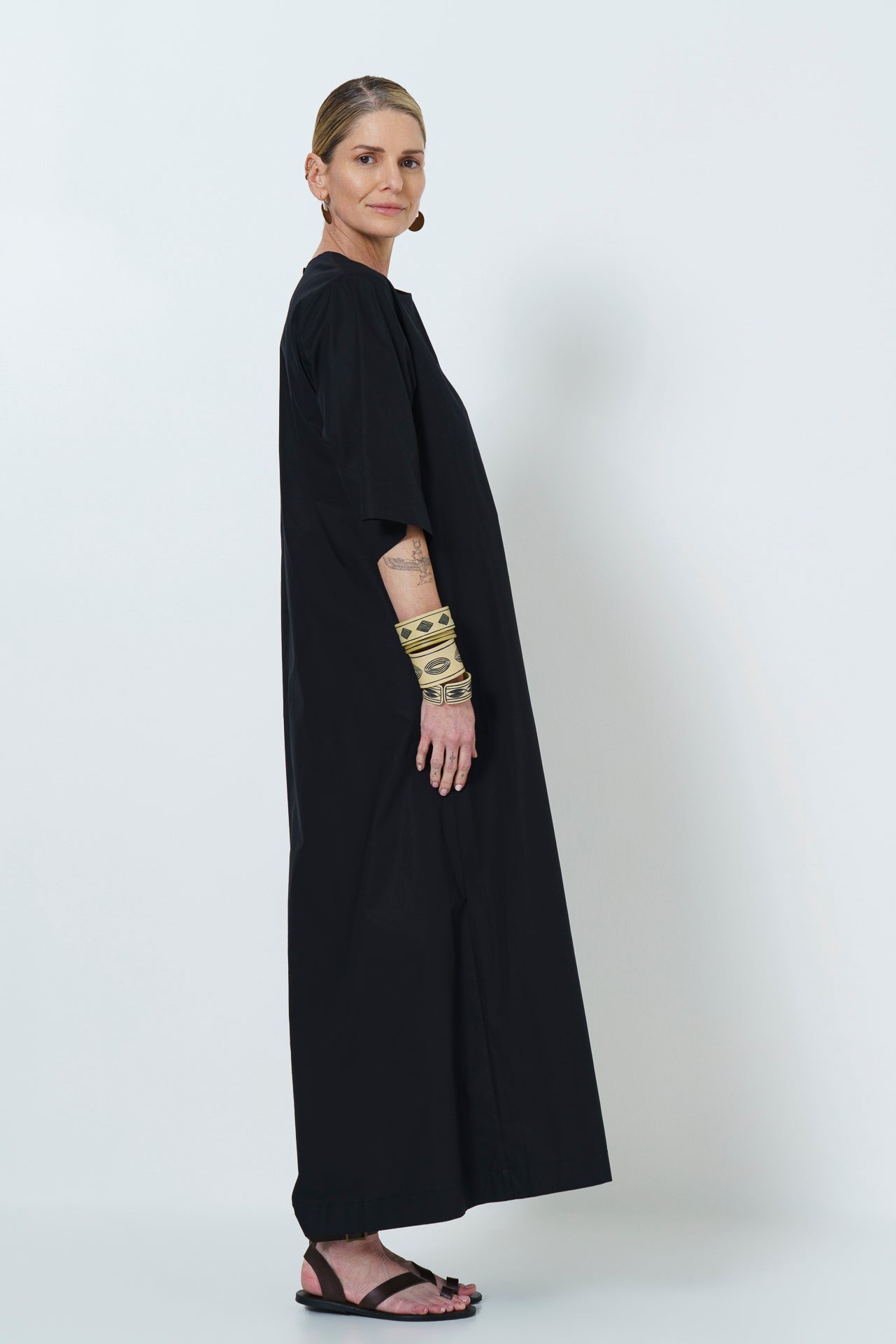 Rene Dress- Black Cotton