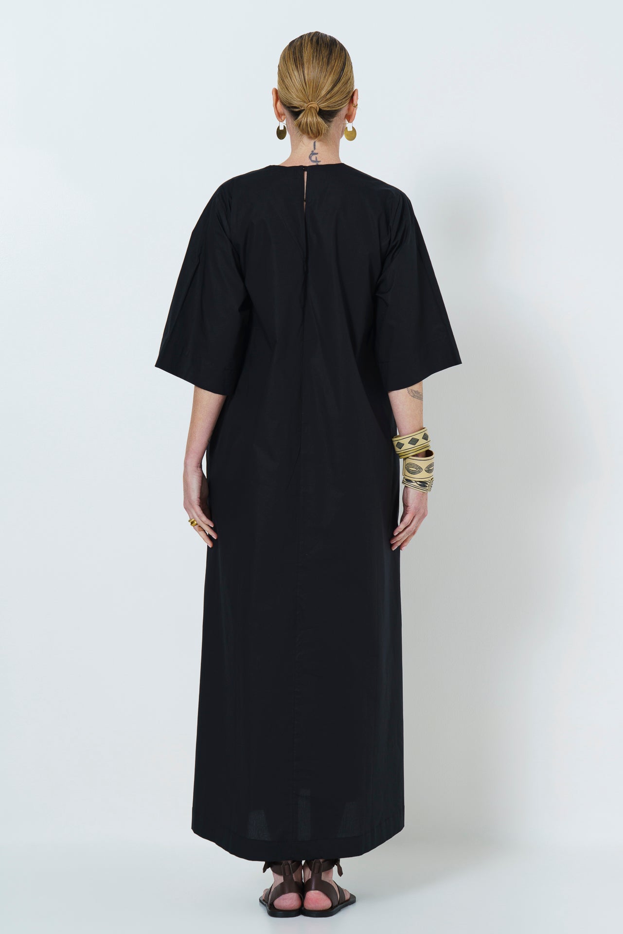 Rene Dress- Black Cotton