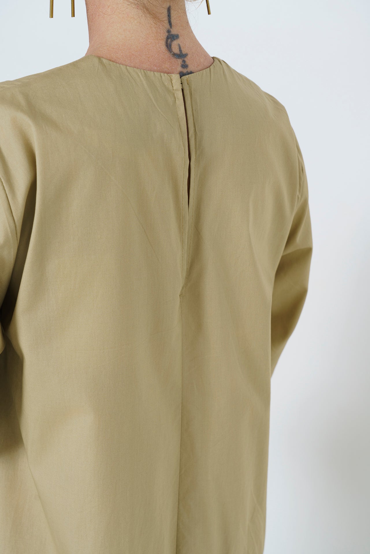 Rene Dress- Stone Cotton