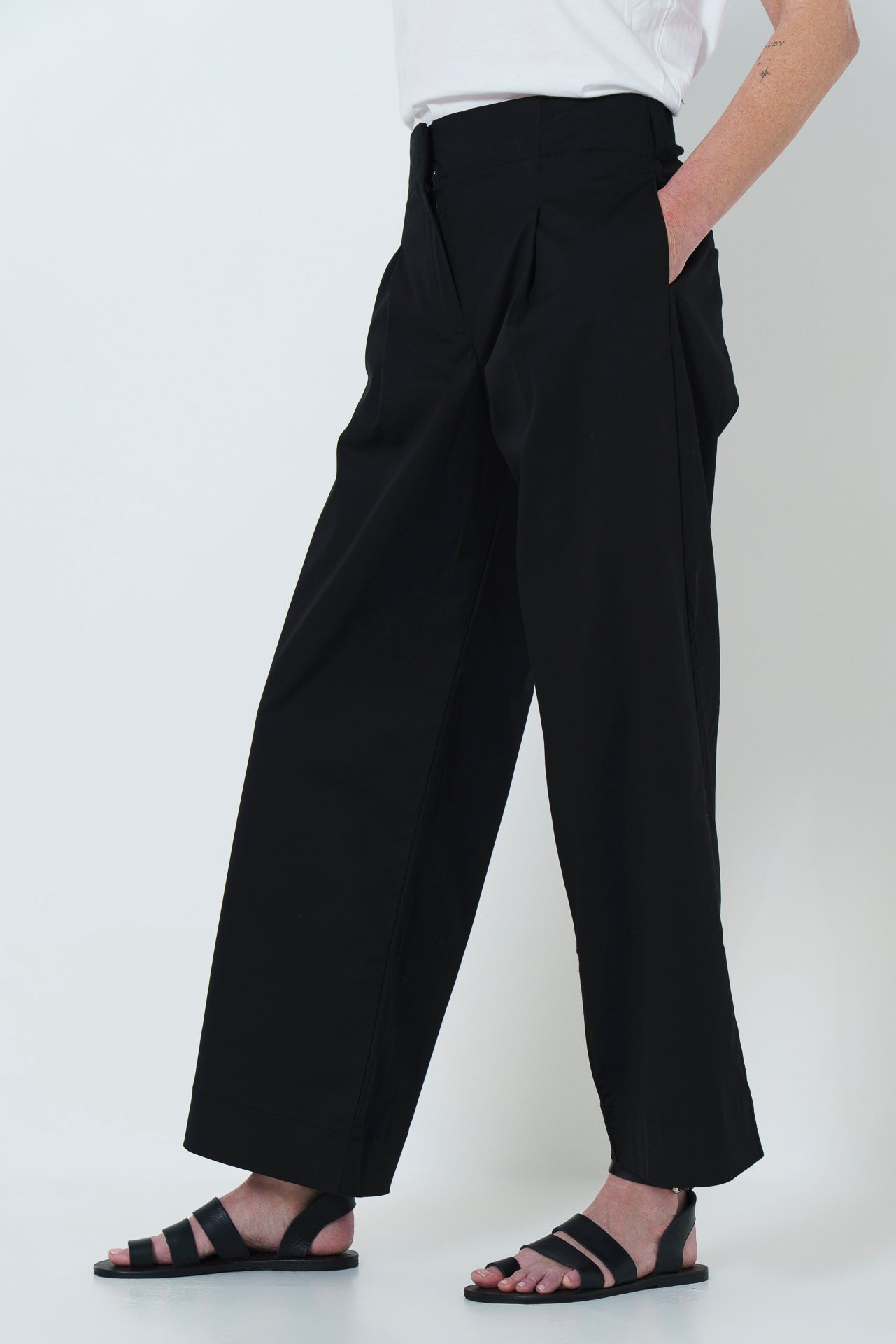Firo Wide Leg Pants - Black