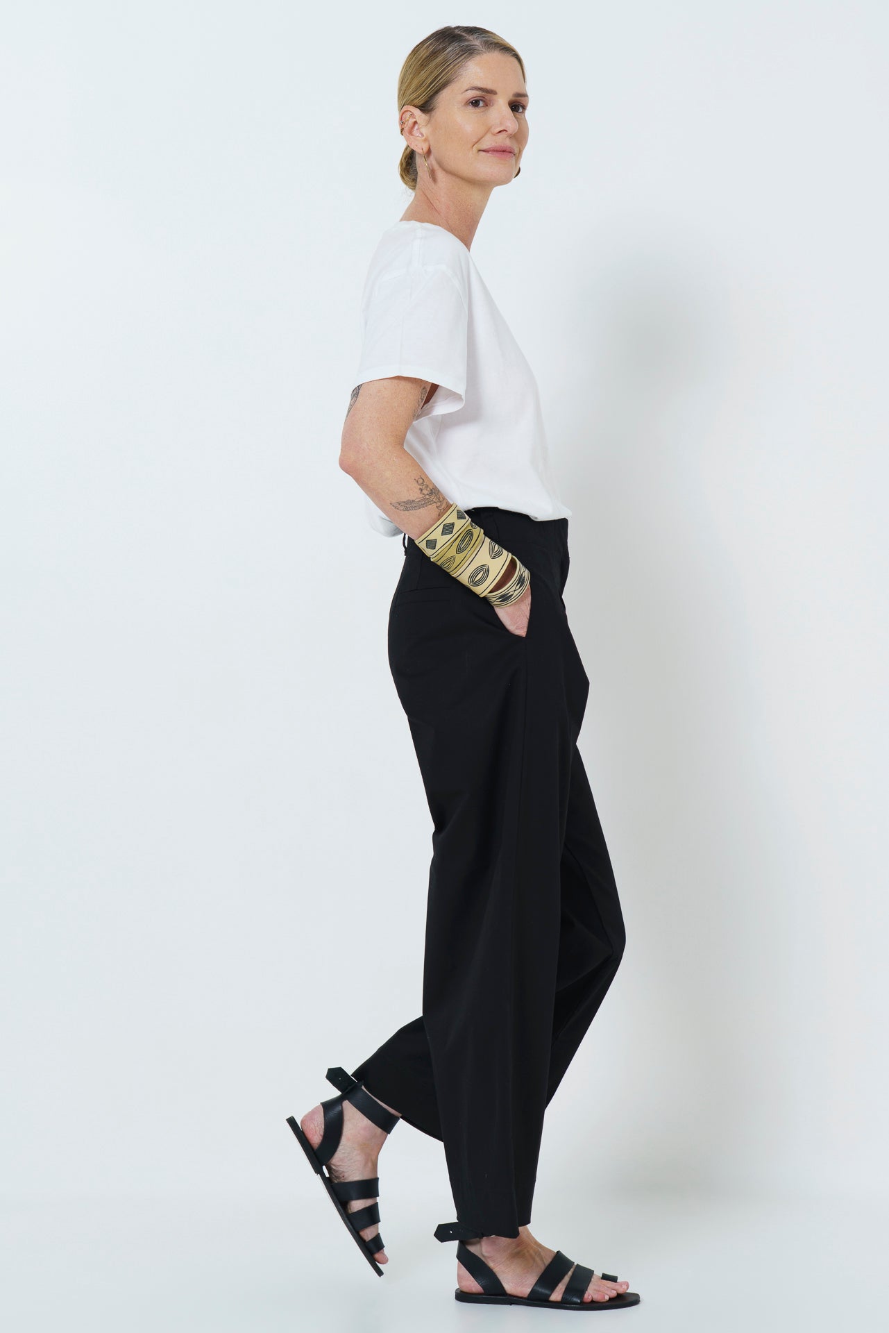 Firo Wide Leg Pants - Black