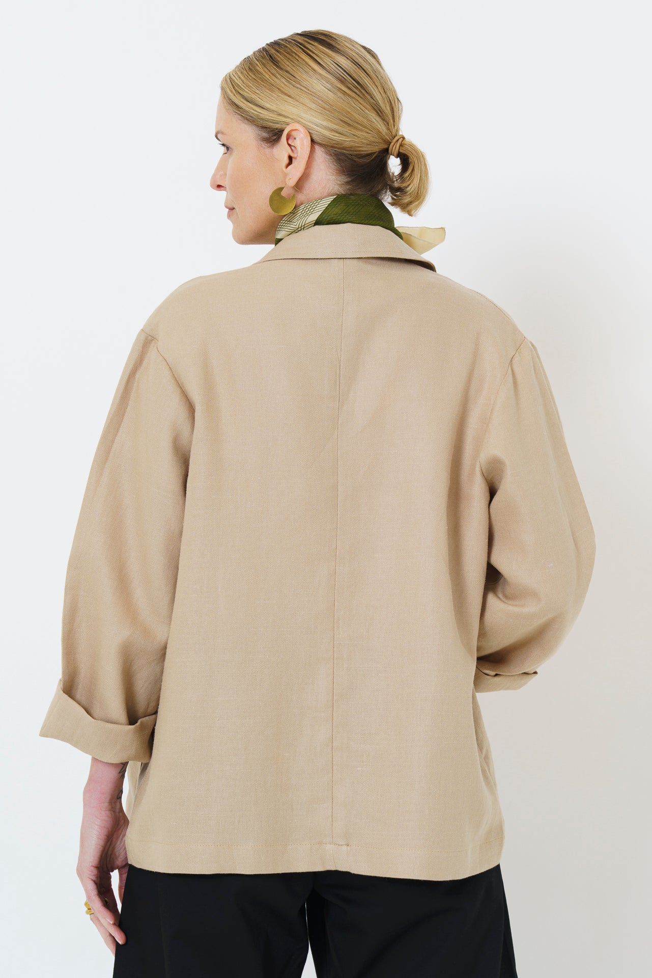Wawa Jacket - Stone Linen Blend