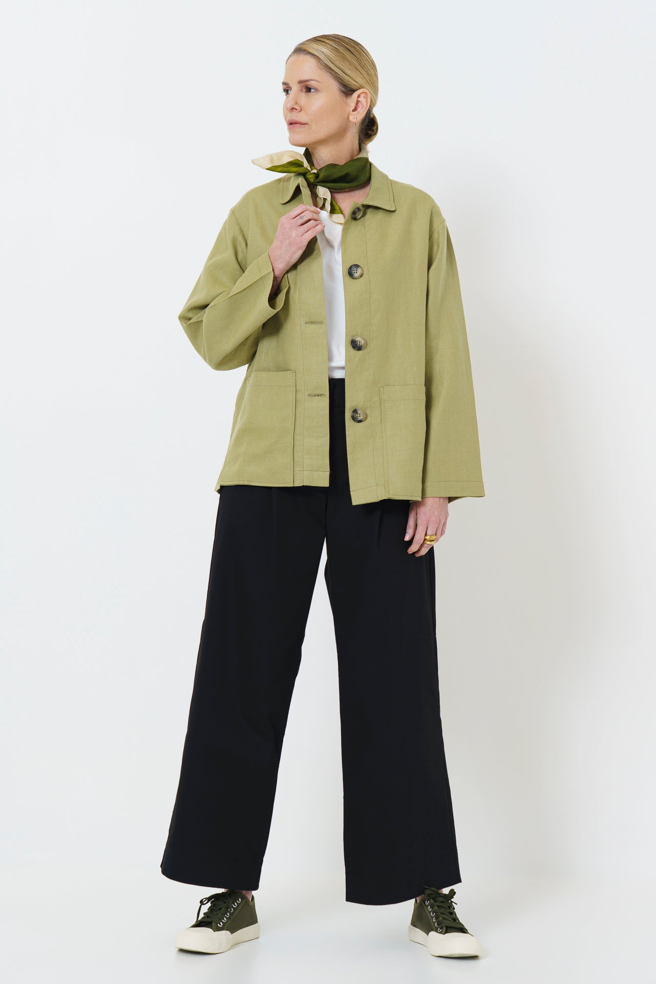 Wawa Jacket - Pistachio Linen Blend