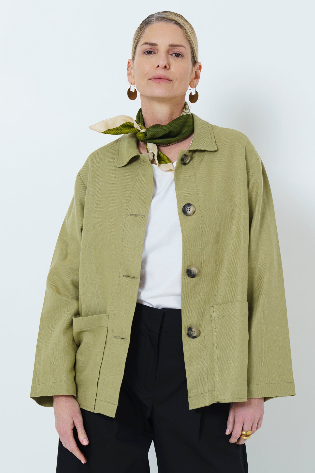 Wawa Jacket - Pistachio Linen Blend