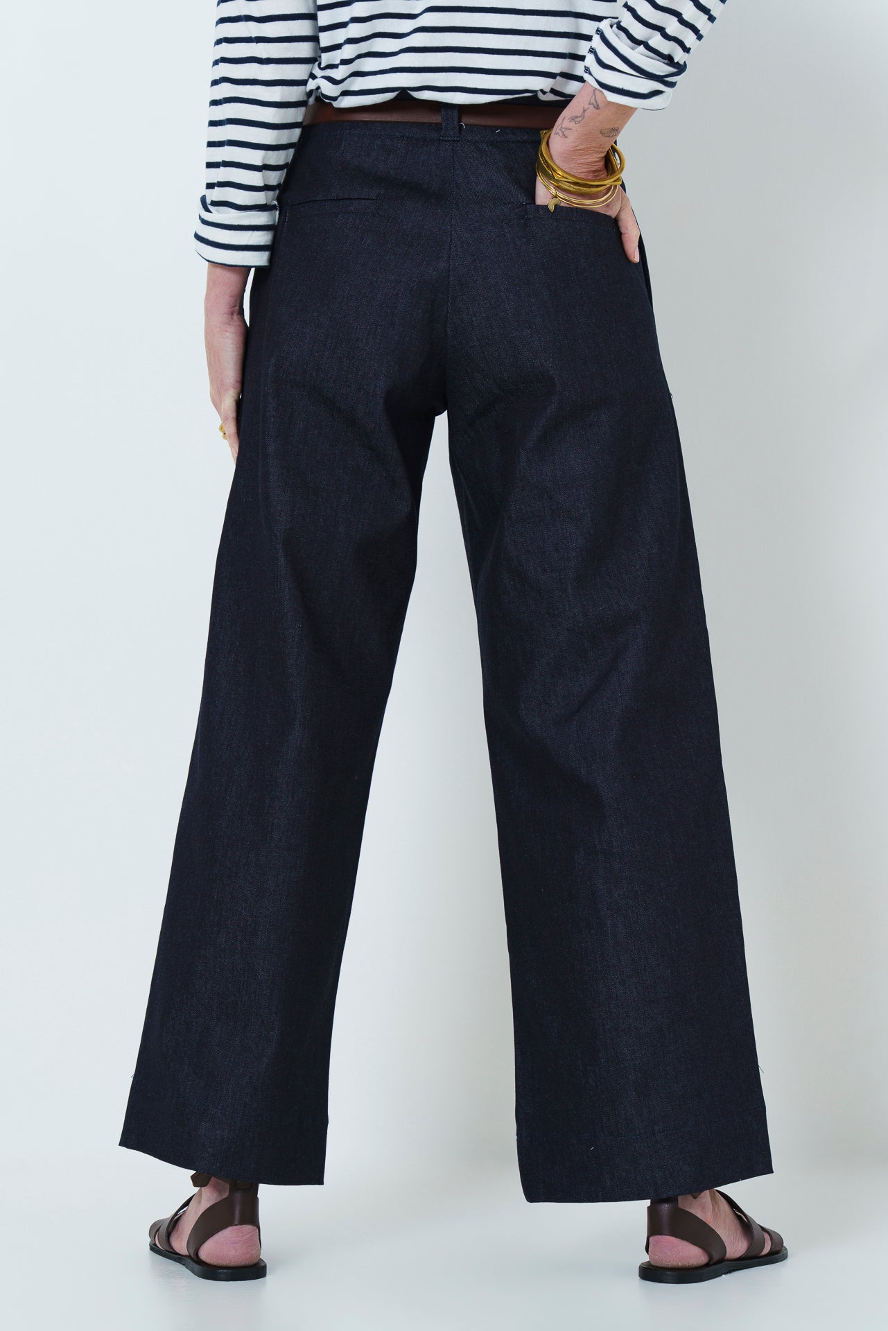 Firo Wide Leg Pants - Indigo Denim