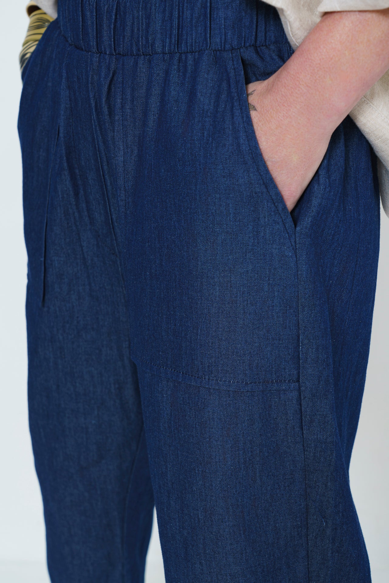 Jean Slouch Pants - Soft Denim