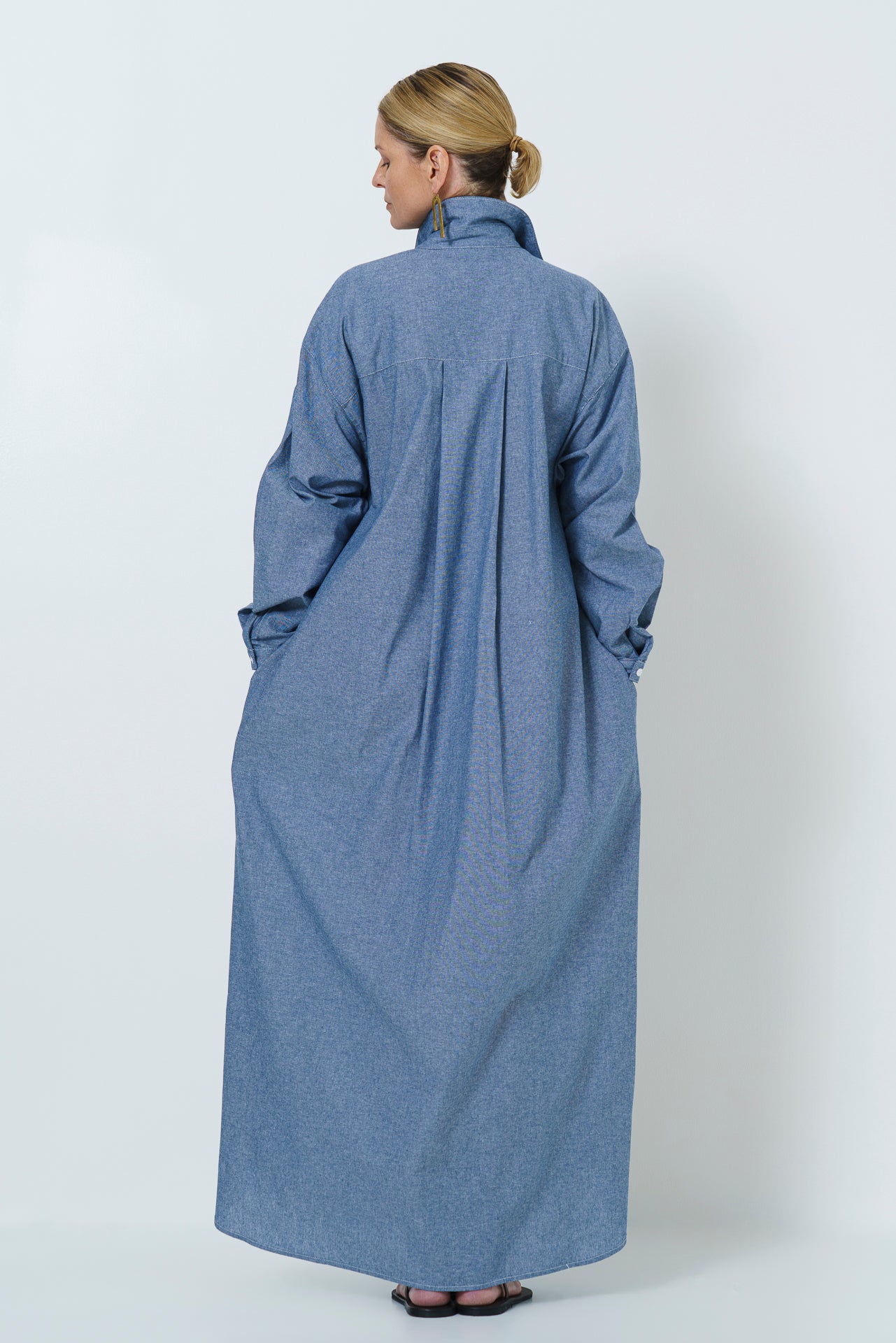 JULIETTE LONG DRESS - COTTON CHAMBRAY