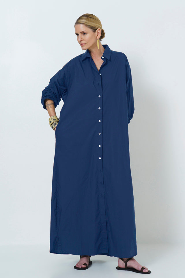 Juliette Long Dress - Cotton Poplin