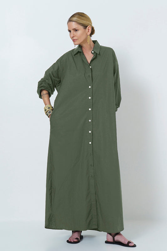 Juliette Long Dress - Cotton Poplin