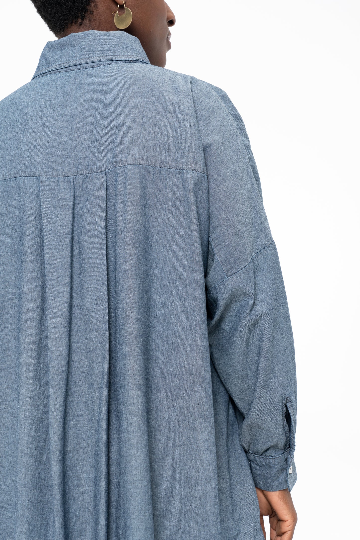 AKAI SHIRTDRESS - CHAMBRAY COTTON