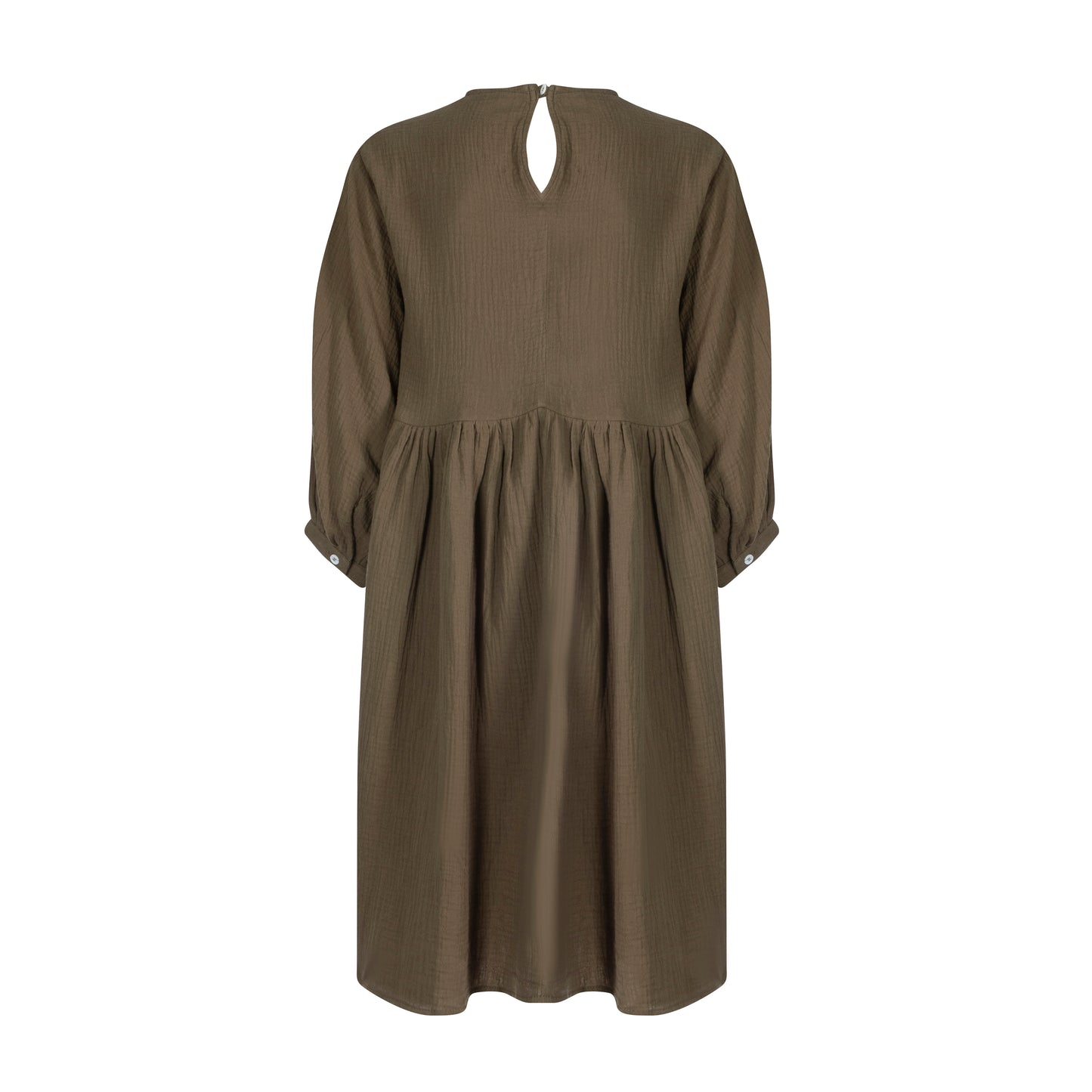 ARIA SHORT SACK - DOUBLE MUSLIN - OLIVE