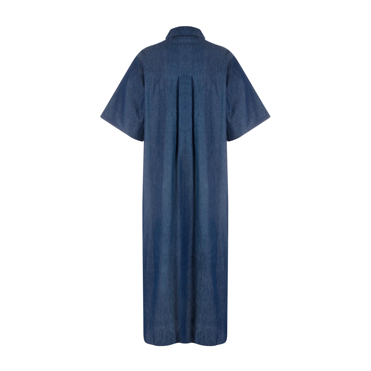 CARINE BUTTON UP DRESS- DENIM