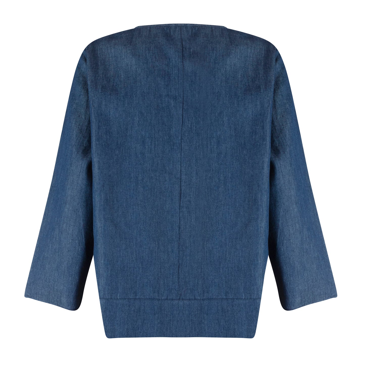 HK LONG SLEEVE TOP - DENIM