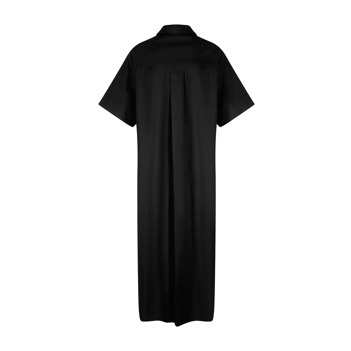 CARINE BUTTON UP DRESS- BLACK