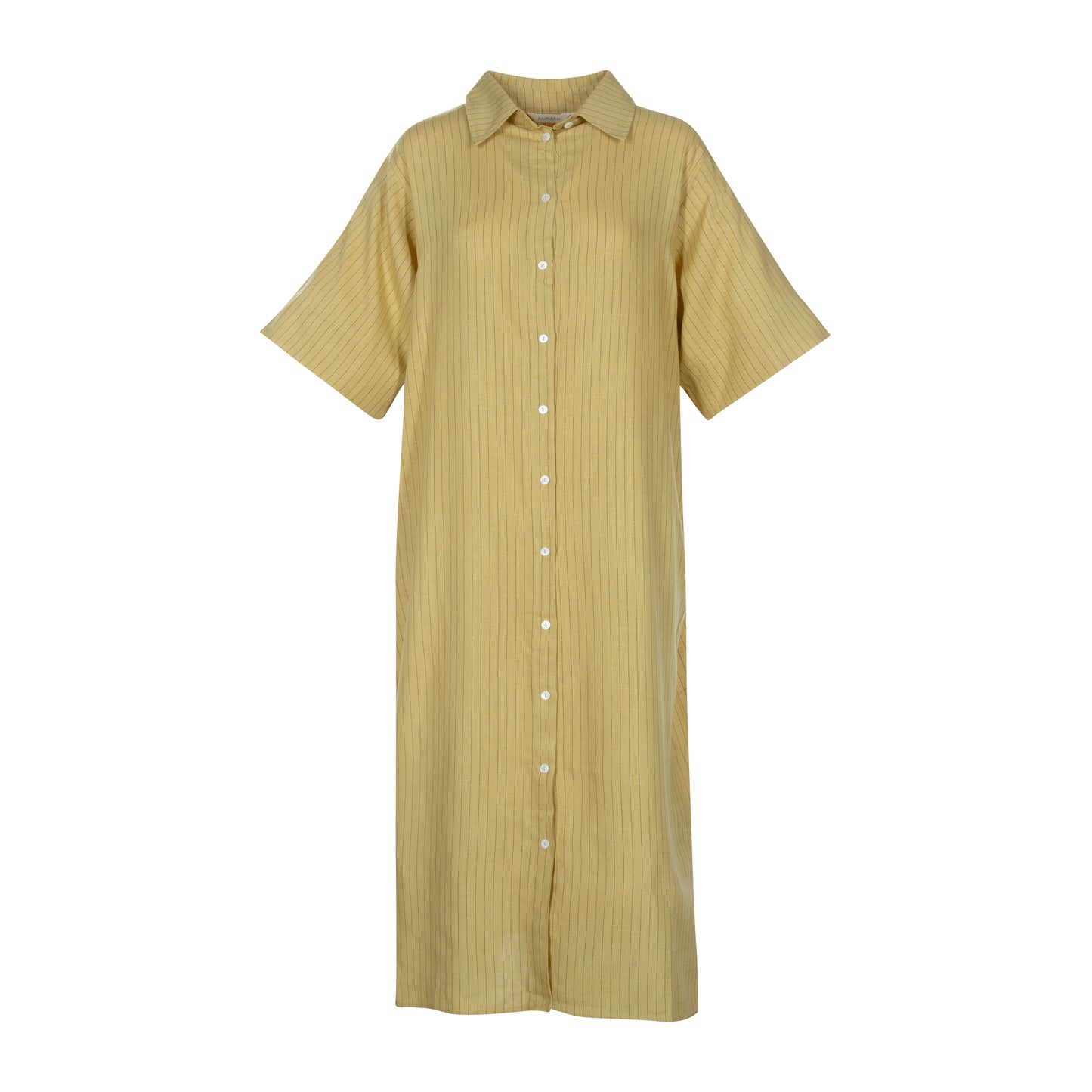 CARINE BUTTON UP DRESS- LINEN BLEND