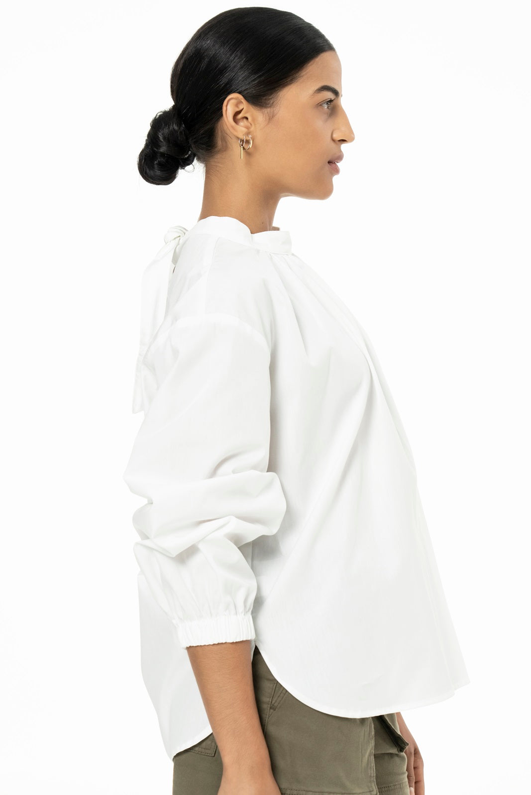 BIBI BLOUSE- COTTON POPLIN - WHITE