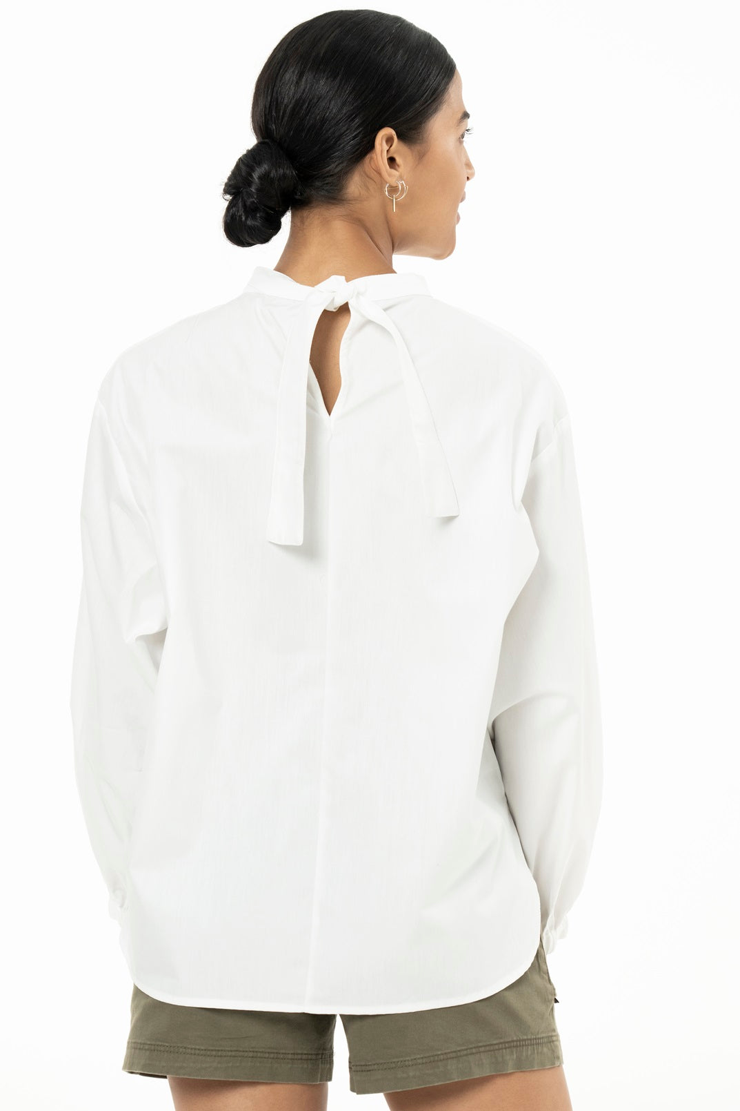 BIBI BLOUSE- COTTON POPLIN - WHITE