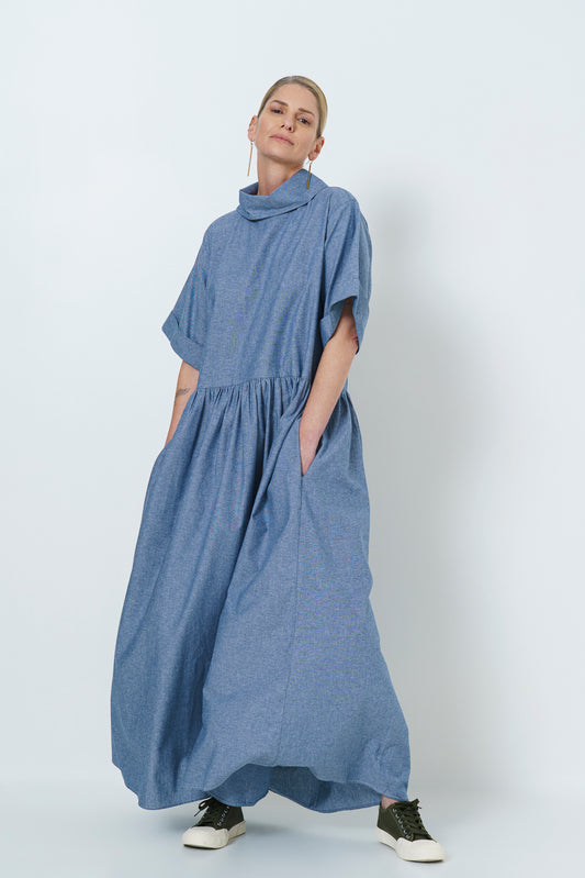 Maud Dress - Cotton Chambray