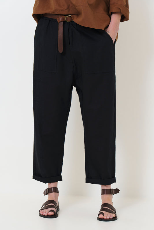 Jean Slouch Pants - Black