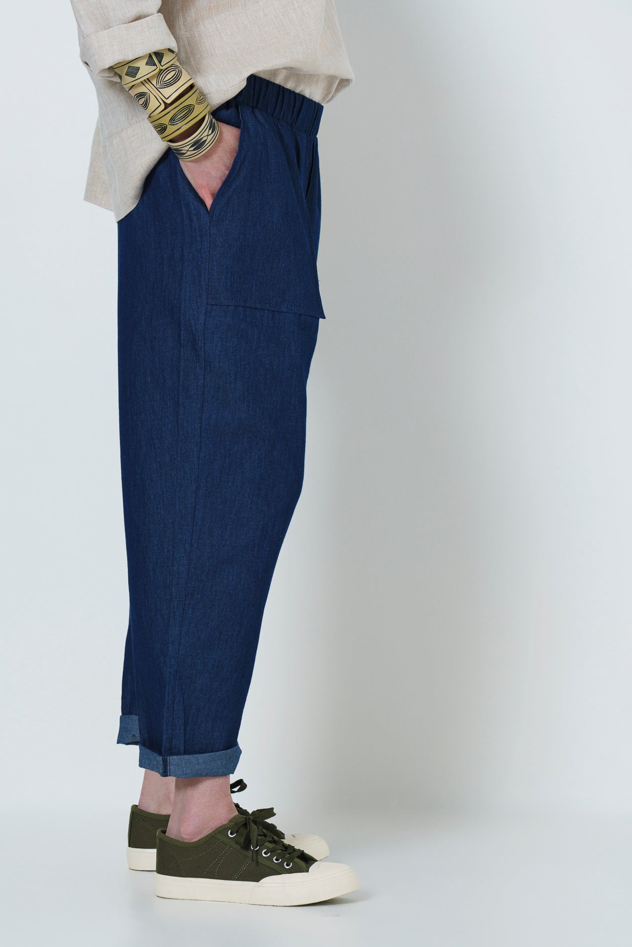 Jean Slouch Pants - Soft Denim