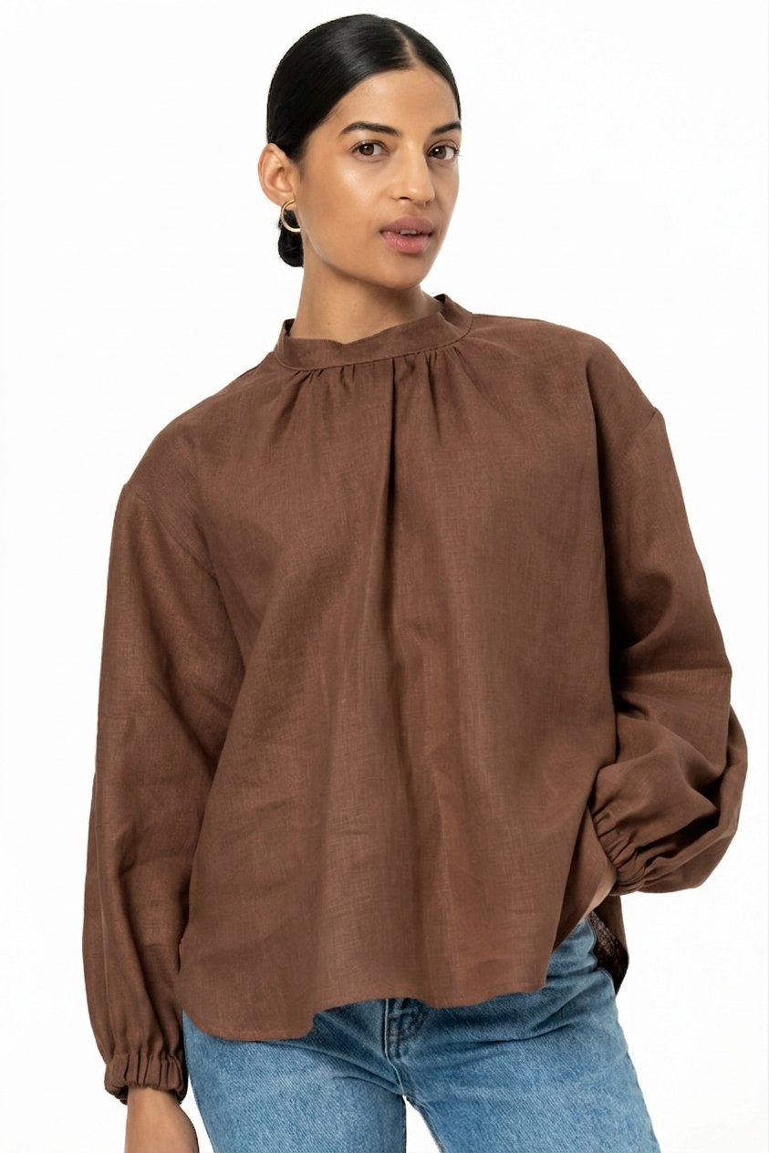 BIBI BLOUSE- LINEN