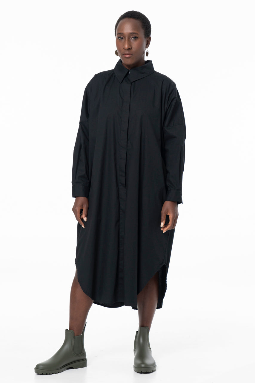 AKAI SHIRTDRESS - BLACK