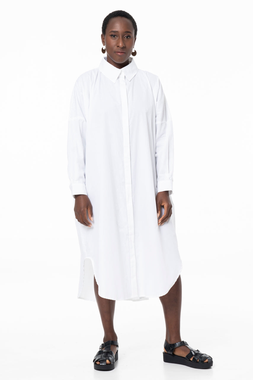 AKAI SHIRTDRESS -WHITE