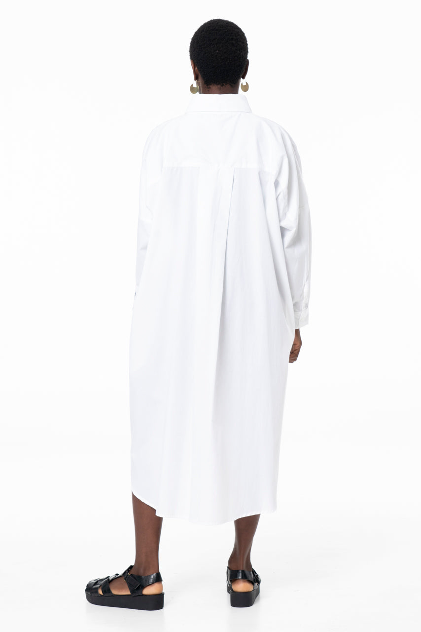 AKAI SHIRTDRESS -WHITE