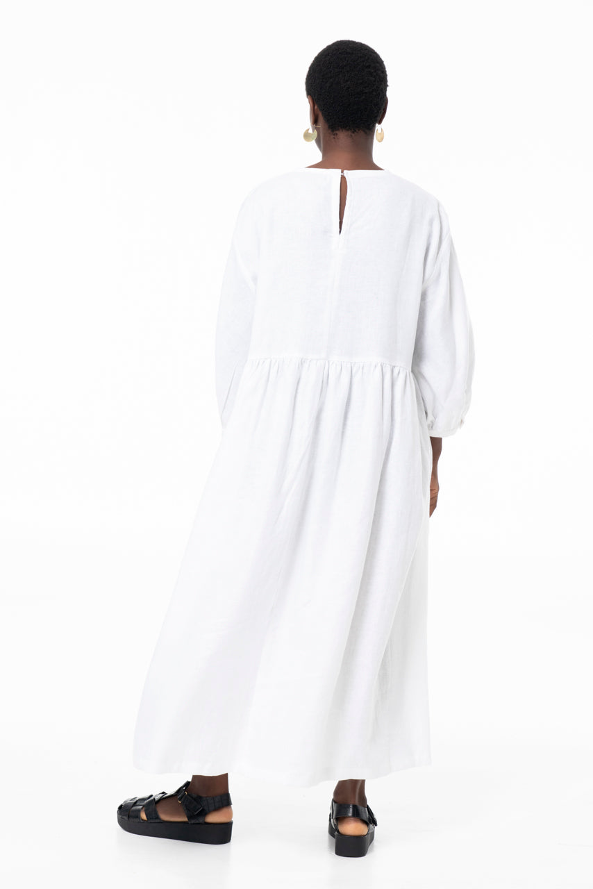 AOKI LONG SACK - LINEN - WHITE