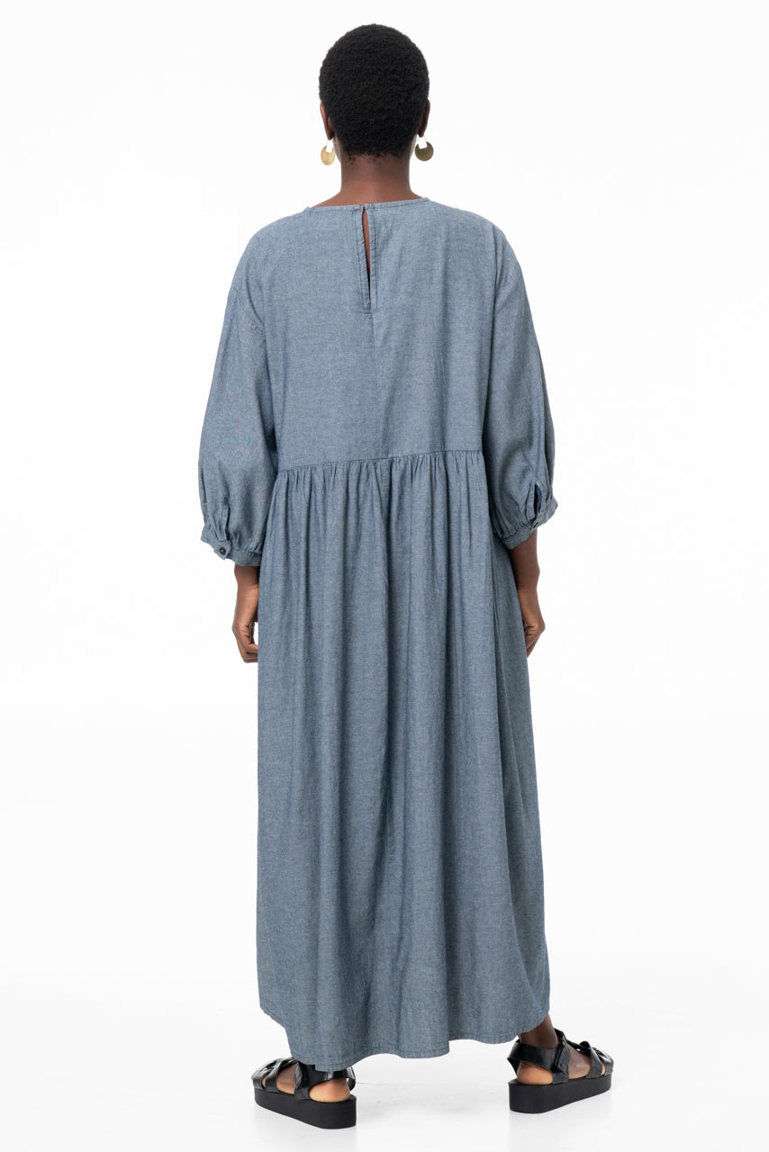 AOKI LONG SACK - CHAMBRAY COTTON