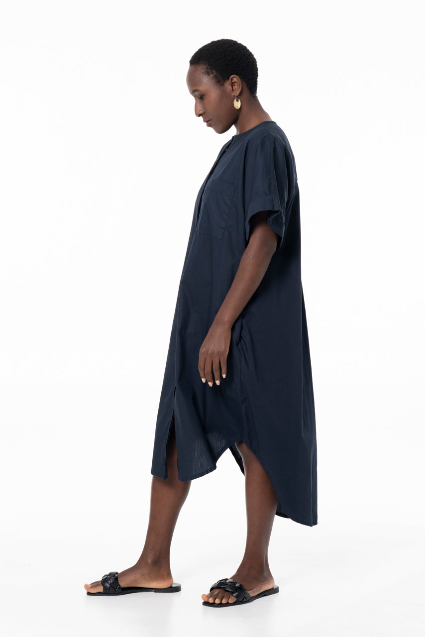 ADE SHORT SLEEVE DRESS - NAVY