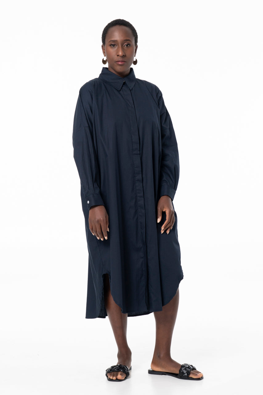 AKAI SHIRTDRESS - NAVY