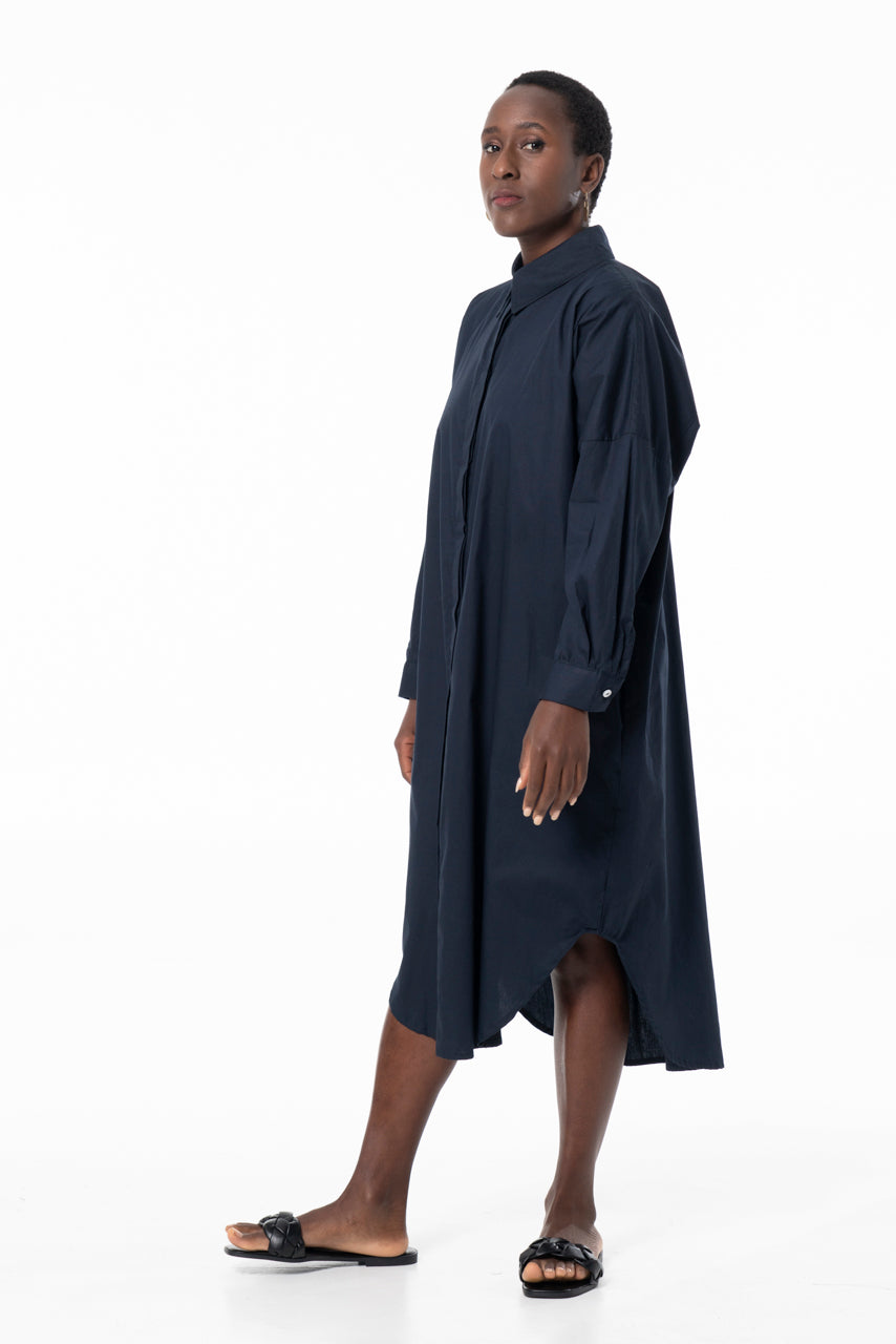 AKAI SHIRTDRESS - NAVY