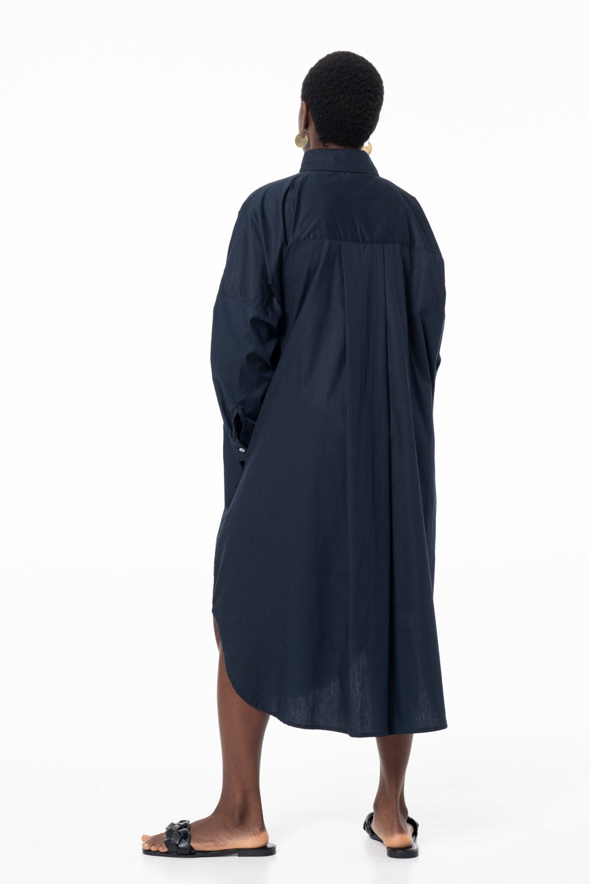 AKAI SHIRTDRESS - NAVY