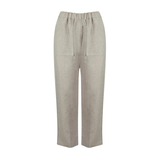 Jean Slouch Pants - Natural Linen