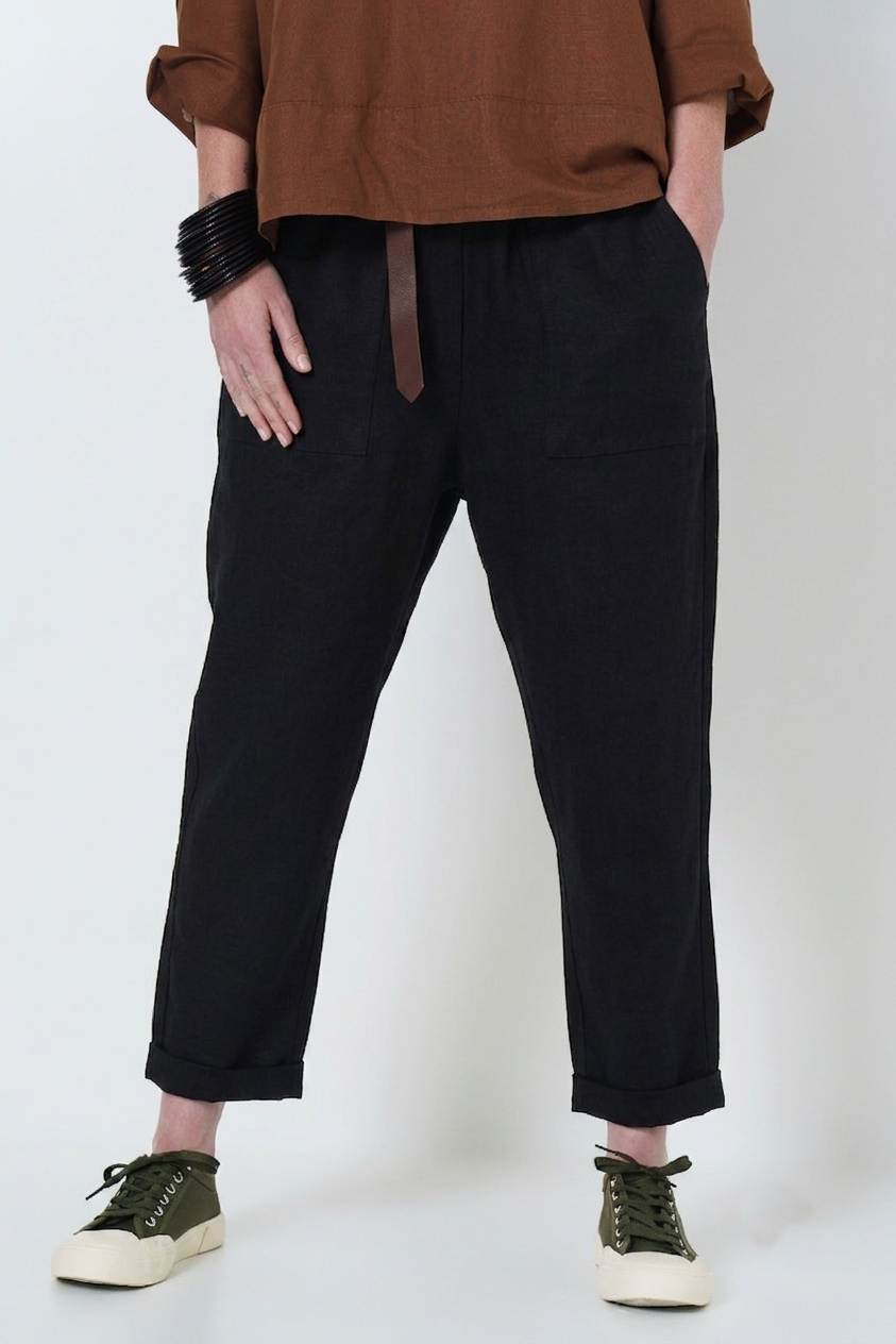 JEAN SLOUCH PANTS - RAMIE LINEN