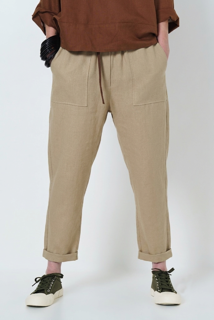 JEAN SLOUCH PANTS - RAMIE LINEN